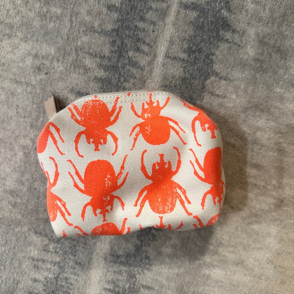India Hicks Orange Beetle Makeup Bag